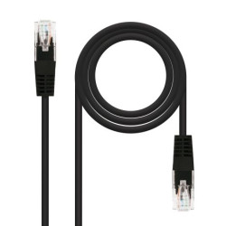 Cable de Red Latiguillo RJ45 Cat 5E UTP - 0.5 m · Negro