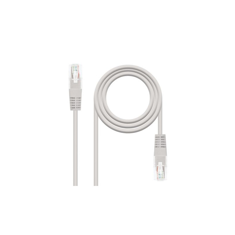 Cable de Red Latiguillo RJ45 Cat 5E UTP - 0.25 m · Gris