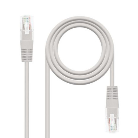 Cable de Red Latiguillo RJ45 Cat 5E UTP - 0.25 m · Gris