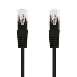 Cable de Red Latiguillo RJ45 Cat 5E UTP - 1 m · Negro