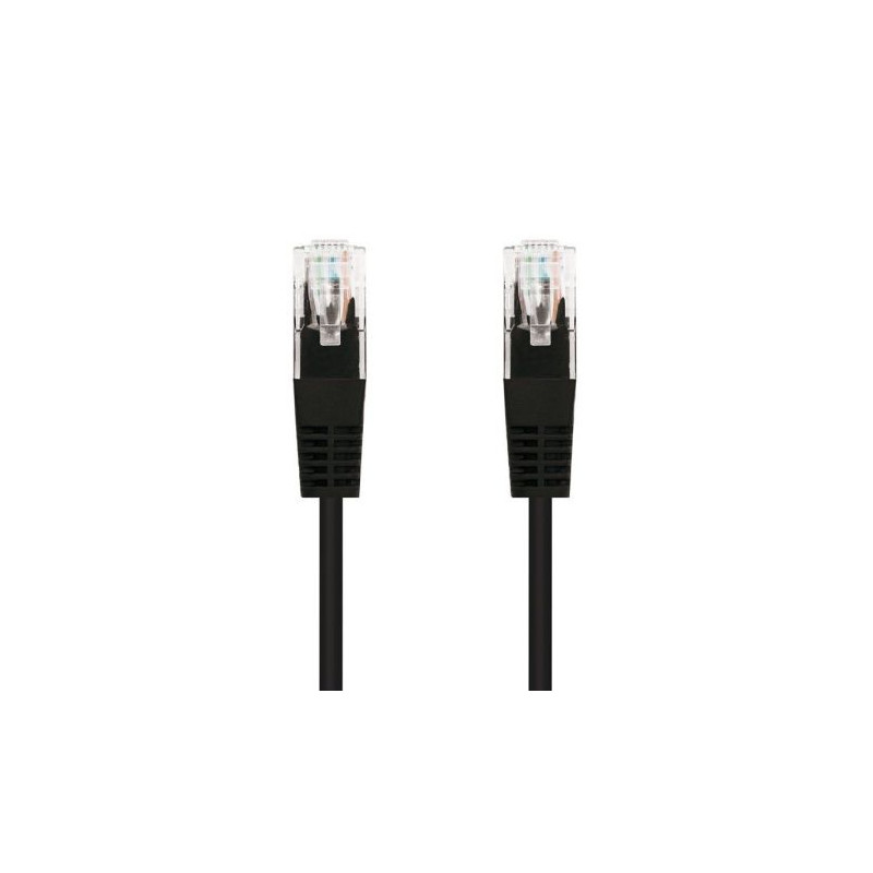 Cable de Red Latiguillo RJ45 Cat 5E UTP - 1 m · Negro