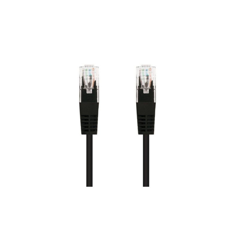 Cable de Red Latiguillo RJ45 Cat 5E UTP - 5 m · Negro