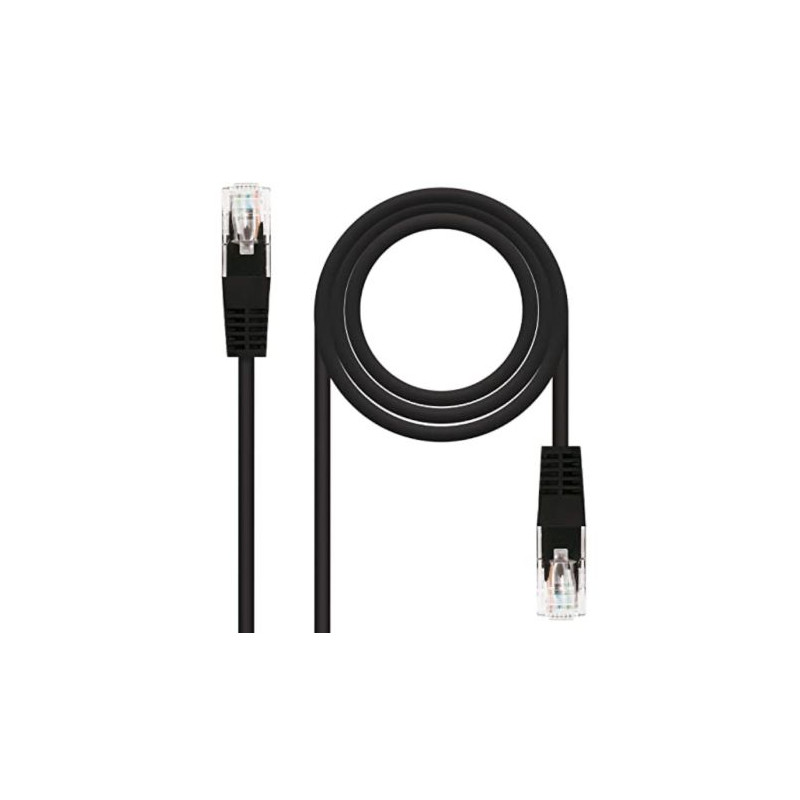 Cable de Red Latiguillo RJ45 Cat 6 UTP - 0.5 m · Negro
