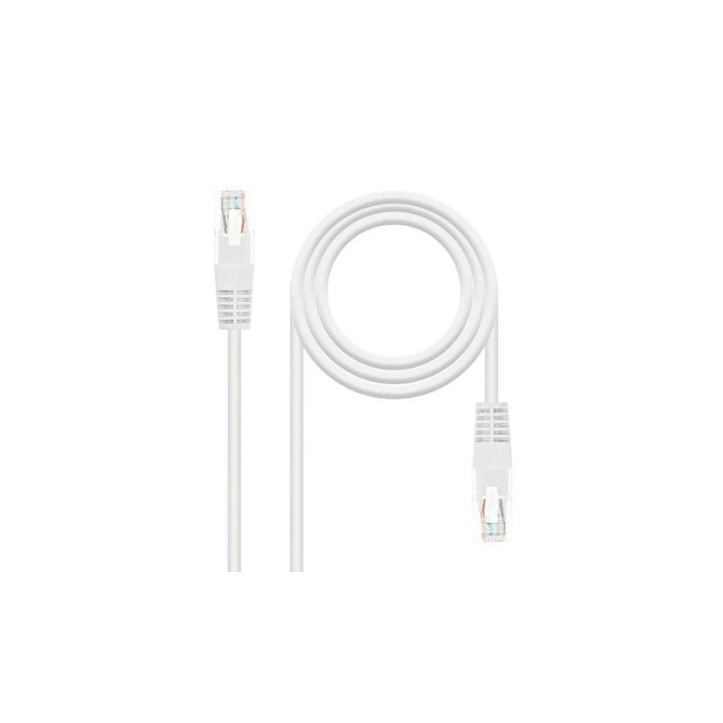 Cable de Red Latiguillo RJ45 Cat 6 UTP - 0.5 m · Blanco