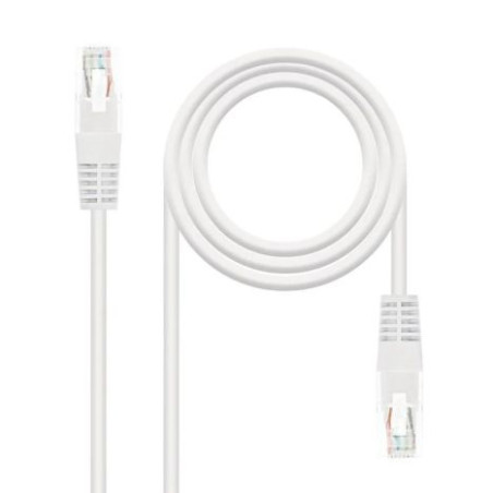 Cable de Red Latiguillo RJ45 Cat 6 UTP - 0.5 m · Blanco