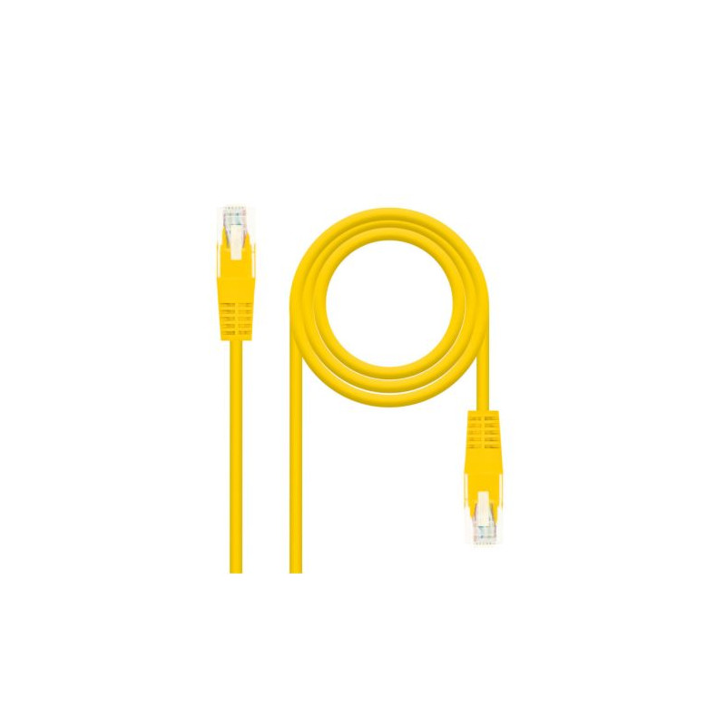 Cable de Red Latiguillo RJ45 Cat 6 UTP - 0.5 m · Amarillo