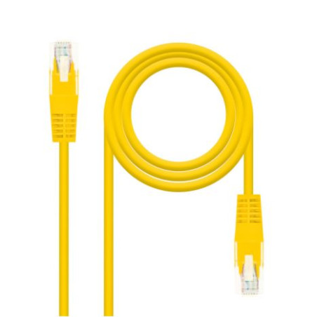 Cable de Red Latiguillo RJ45 Cat 6 UTP - 0.5 m · Amarillo