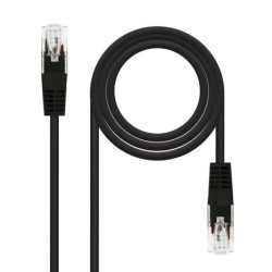 Cable de Red Latiguillo RJ45 Cat 6 UTP - 1 m · Negro