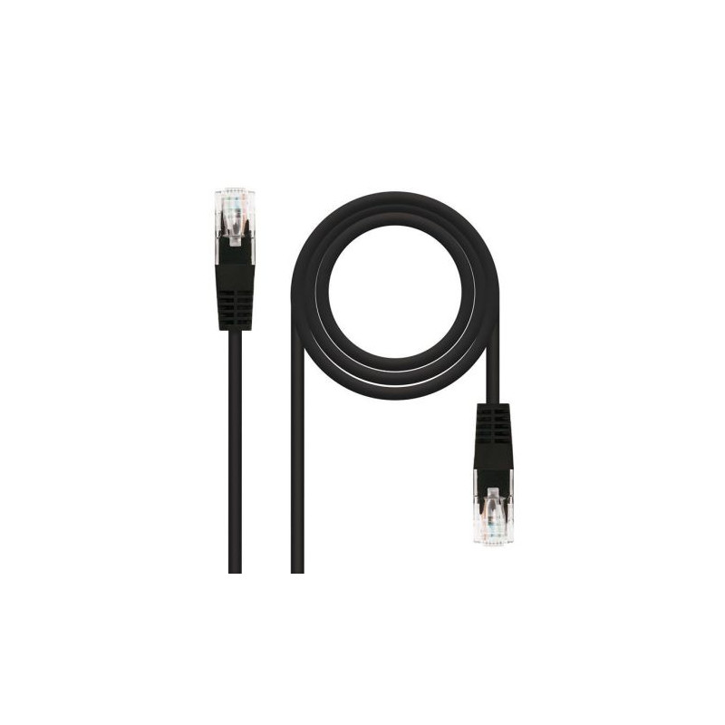 Cable de Red Latiguillo RJ45 Cat 6 UTP - 1 m · Negro