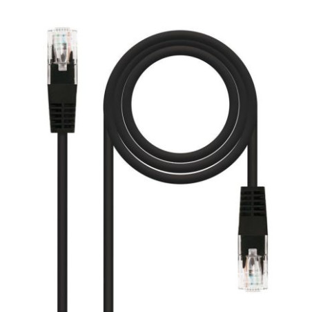 Cable de Red Latiguillo RJ45 Cat 6 UTP - 1 m · Negro