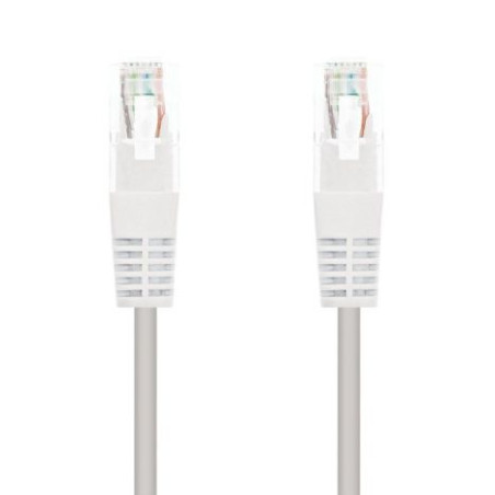 Cable de Red Latiguillo RJ45 Cat 6 UTP - 1 m · Blanco