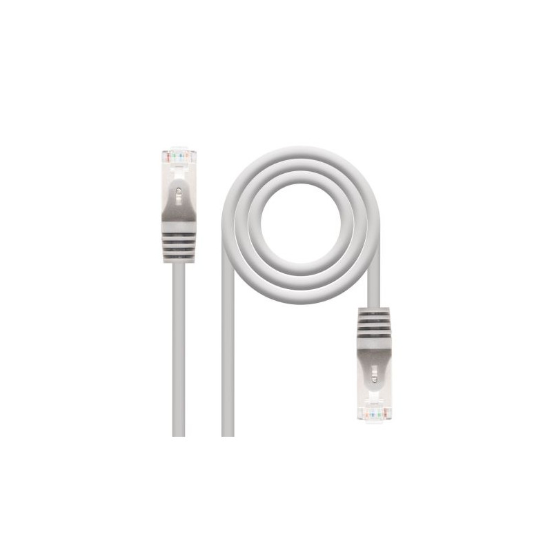 Cable de Red Latiguillo RJ45 Cat 6 FTP - 1 m · Gris