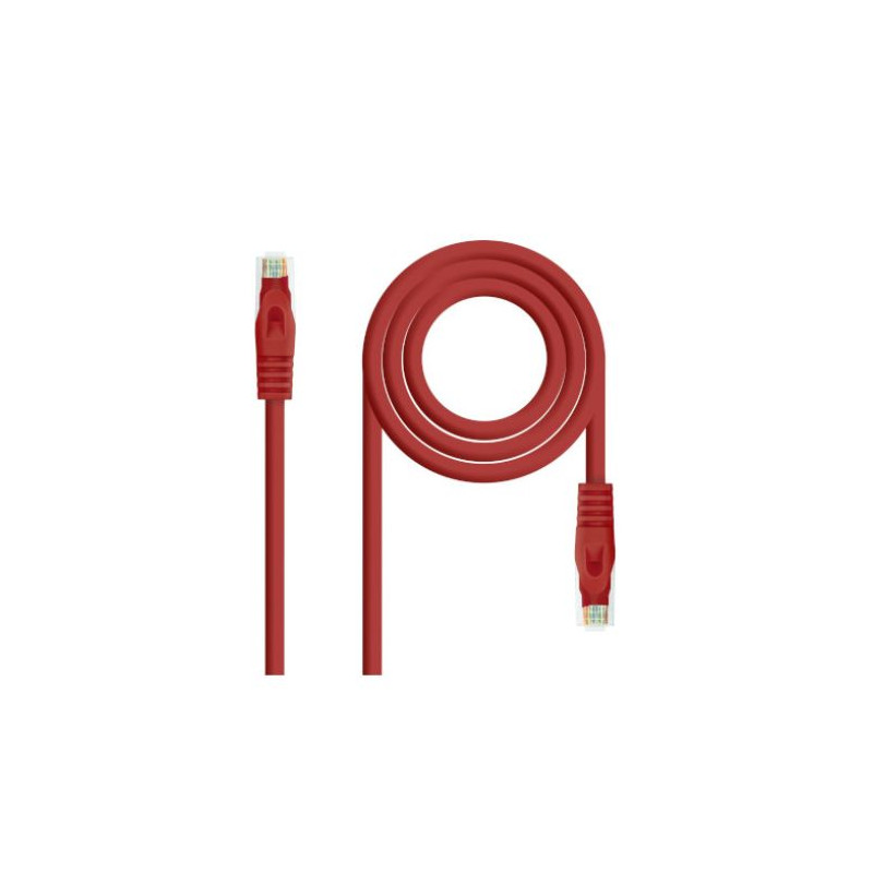 Cable de Red Latiguillo RJ45 LSZH Cat 6A UTP - 1 m · Rojo