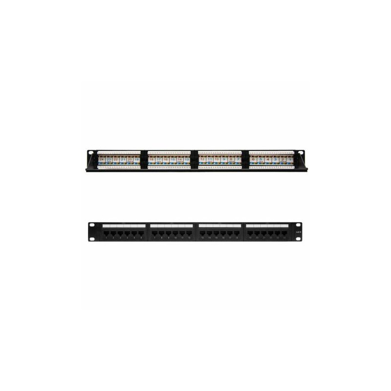 Panel de Parcheo NANOCABLE 24 Puertos x RJ45 Cat 6 UTP - 10.21.3124