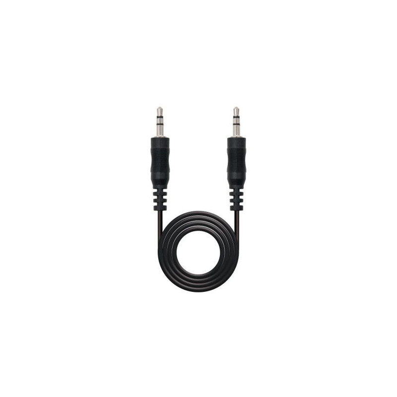 Cable de Audio Estéreo Jack 3.5mm-M a Jack 3.5m-M - 5 m · Negro