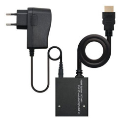 HDMI DUPLICADOR (SPLITTER) ALTA VELOCI. 1X2 CON ALIM. Y PIGTAIL 50 CM