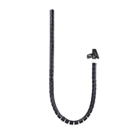 Organizador de Cables Flexible 25 mm - 1 m · Negro