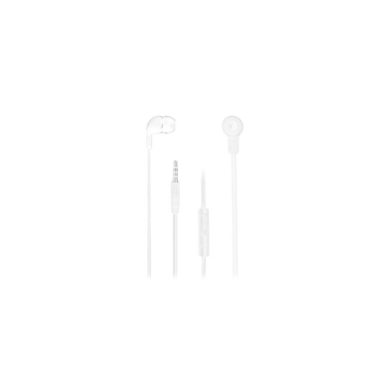 Auriculares con Cable NGS Cross Skip CROSSSKIPWHITE - Jack 3.5 mm · Cable 120 mm · Micrófono · Blanco