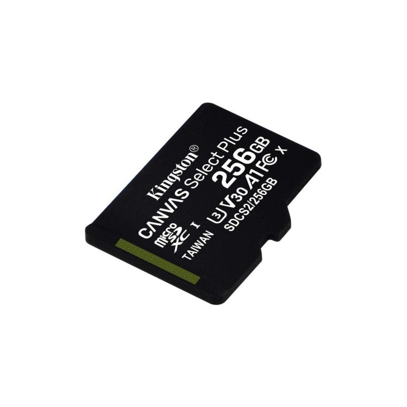Tarjeta de Memoria KINGSTON Canvas Select Plus MicroSDXC UHS-I SDCS2/256GBSP - 256GB · Clase 10