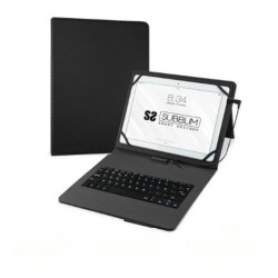 Funda con Teclado para Tablet SUBBLIM Keytab Pro SUB-KT1-USB001 - 10.1 · MicroUSB Tipo C · Negro