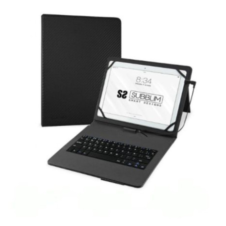 Funda con Teclado para Tablet SUBBLIM Keytab Pro SUB-KT1-USB001 - 10.1 · MicroUSB Tipo C · Negro