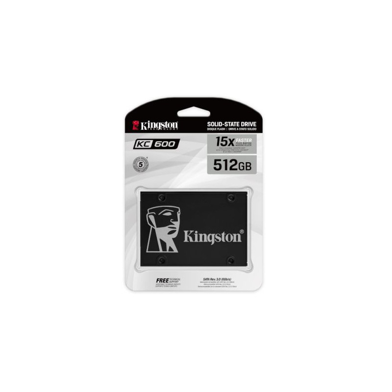 Disco Sólido Interno SSD KINGSTON SKC600 SKC600/512G - 512GB · SATA III · 2.5