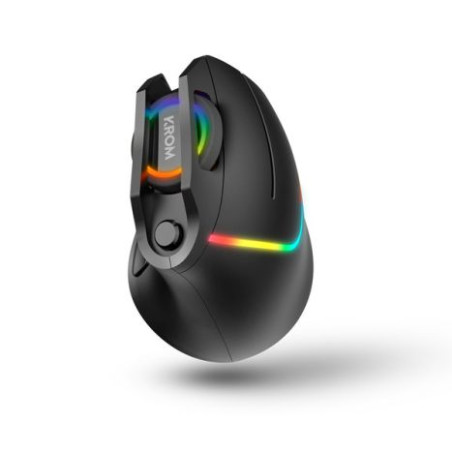 Ratón Gaming Ergonómico Vertical KROM Kaox NXKROMKAOX - USB · 6400DPI · Negro