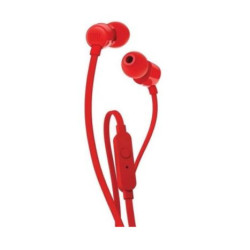 Auriculares Intrauditivos con Cable JBL T110 JBLT110RED - Jack 3.5 mm · 20Hz · Manos Libres · Rojo