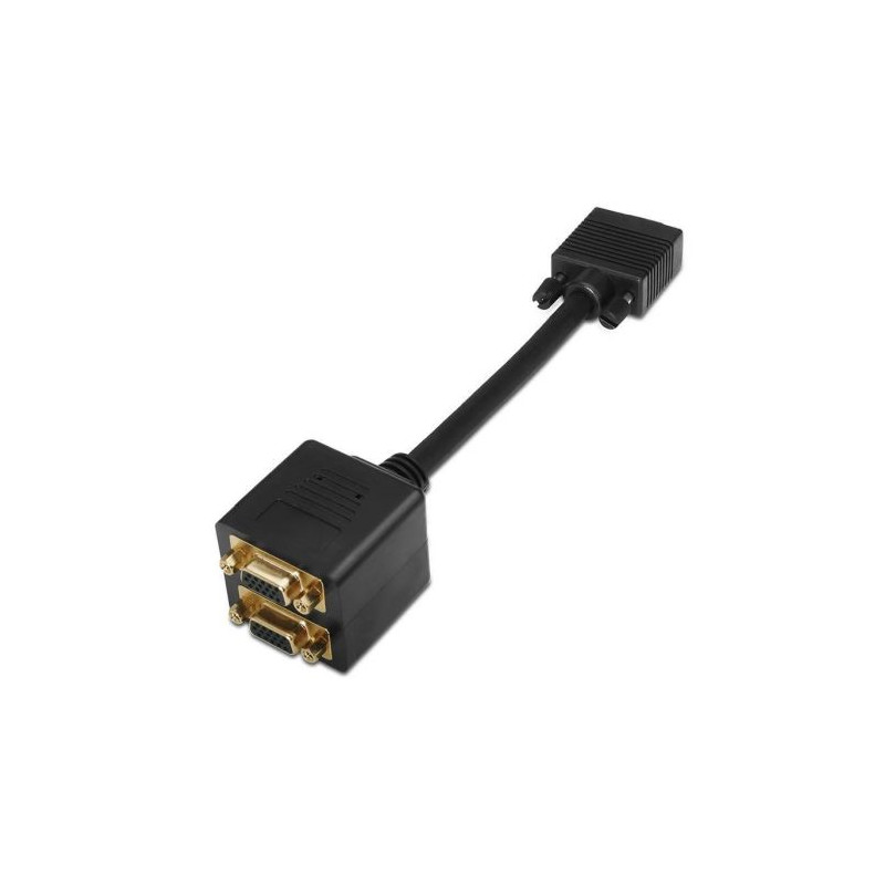 Cable Bifurcador S/VGA HDB15-M a 2xHDB15-H - 0.20m · Negro