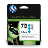 Pack de 3 Cartucho Original HP 712 Cian - 3ED77A [ML-29]