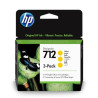 Pack de 3 Cartucho Original HP 712 Amarillo - 3ED79A [ML-29]