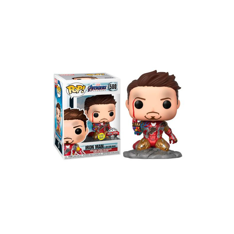 FUNKO POP Iron Man 580 - Vengadores Endgame Brillante en la Oscuridad - 889698470964