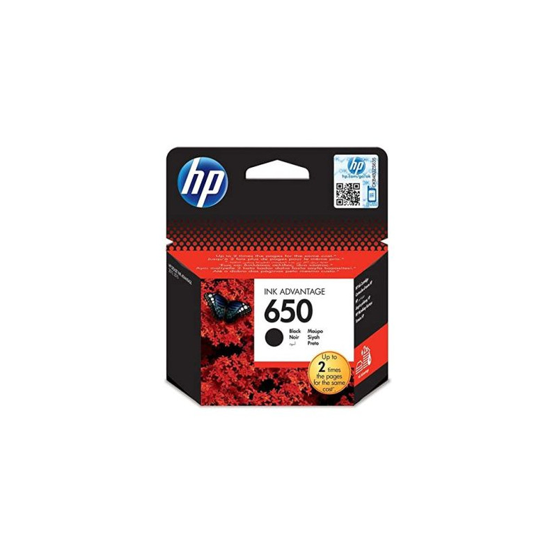 Cartucho Original HP 650 Negro - CZ101AE [PAG-360]