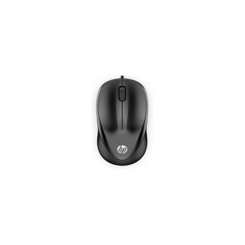 Ratón con Cable HP 4QM14AA - USB · 1200DPI · Negro