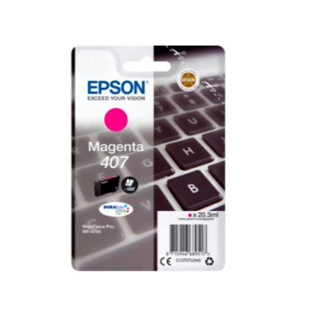 Cartucho Original EPSON 407 Magenta - C13T07U340 [ML-20.3][PAG-1900]