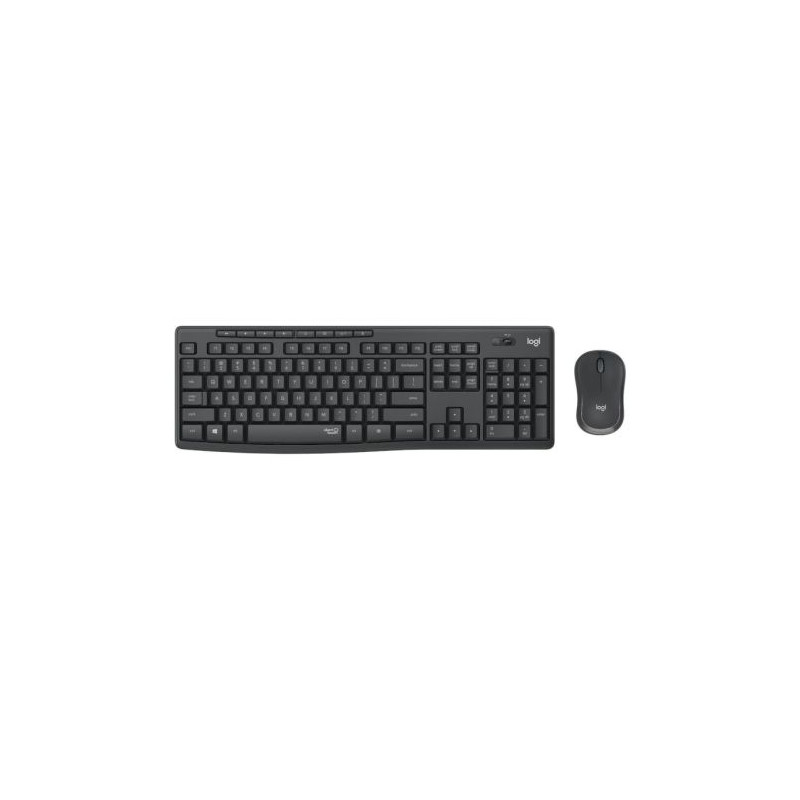 Pack Inalámbrico LOGITECH Silent Touch MK295 920-009798 - USB · Teclado y Ratón · 10m · Negro