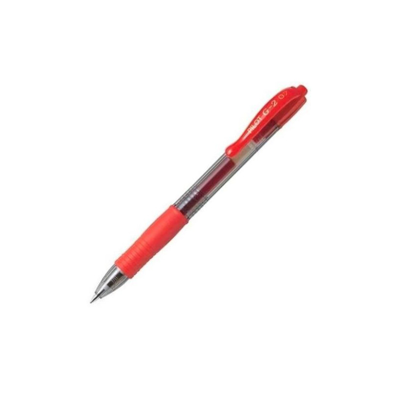 Bolígrafo PILOT G-2 BL-G2-7-R - 12 Unidades · Rojo