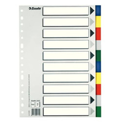 Separados de Archivador ESSELTE 11610 - A4 · 5 Colores · 10 Unidades