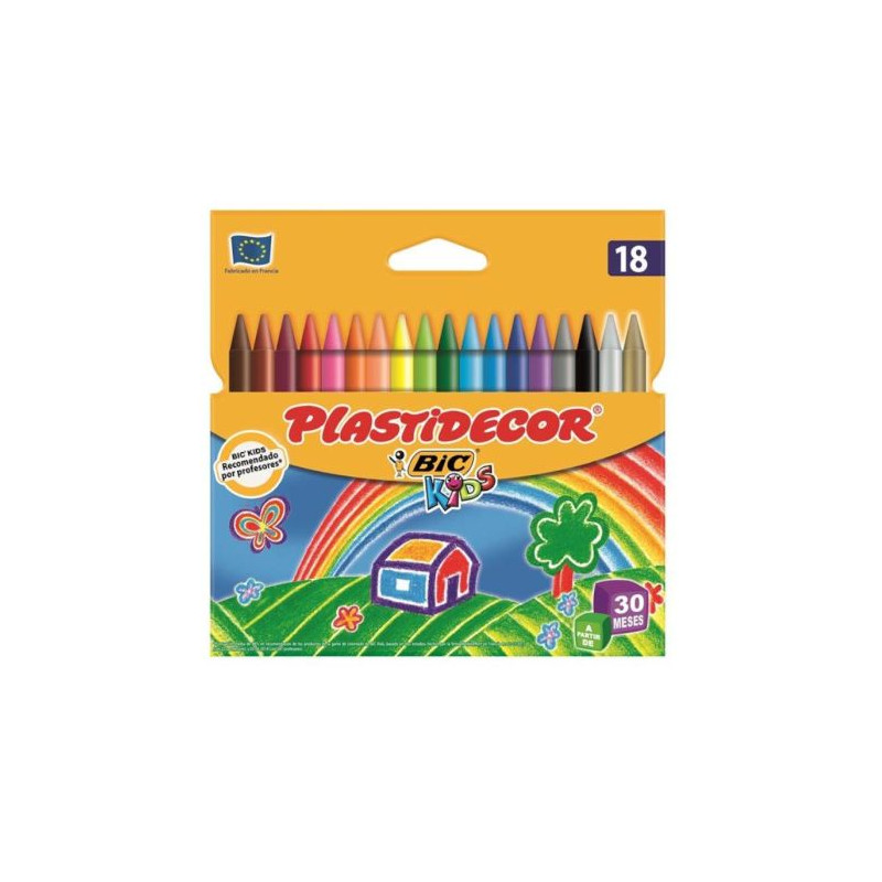 Ceras PLASTIDECOR 8757712 - 18 Colores