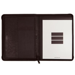5098060 FINOCAM PORTADOCUMENTOS FOCUS CREMALLERA A4 POLIURETANO EFECTO PIEL NEGRO