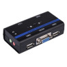 Conmutador KVM 2xSub 15 Pines/M a 2xUSB/M 4xJack 3.5 mm · 1.4 m · Negro