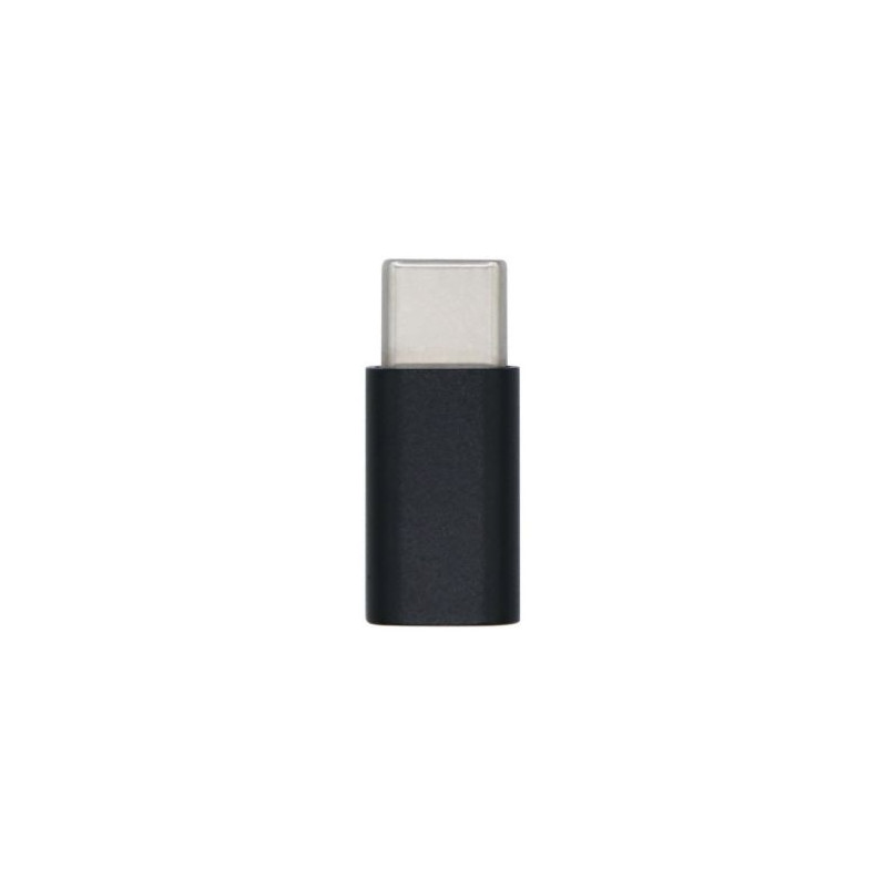 Adaptador USB Tipo C-M a Micro USB-H · Negro