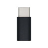 Adaptador USB Tipo C-M a Micro USB-H · Negro