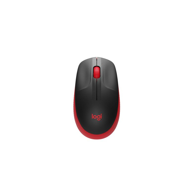 Ratón Inalámbrico LOGITECH M190 - USB · 1000DPI · Negro/Rojo