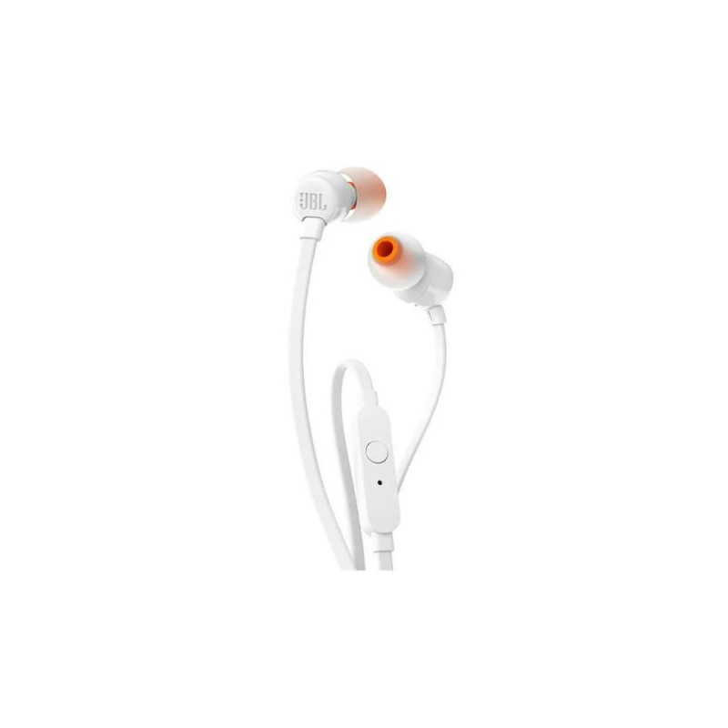 Auriculares Intrauditivos con Cable JBL T110 JBLT110WHT - Jack 3.5mm · 20Hz · Micrófono · Blanco