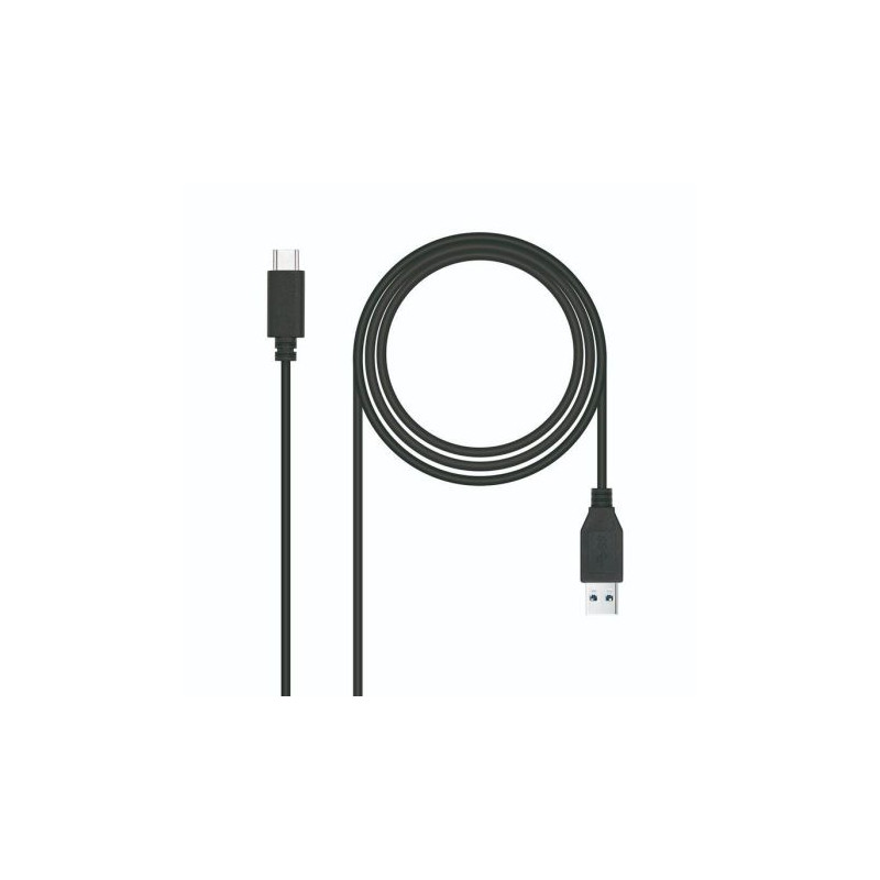 Cable USB 3.1 Tipo C/M a USB Tipo A/M - 0.5m · Negro