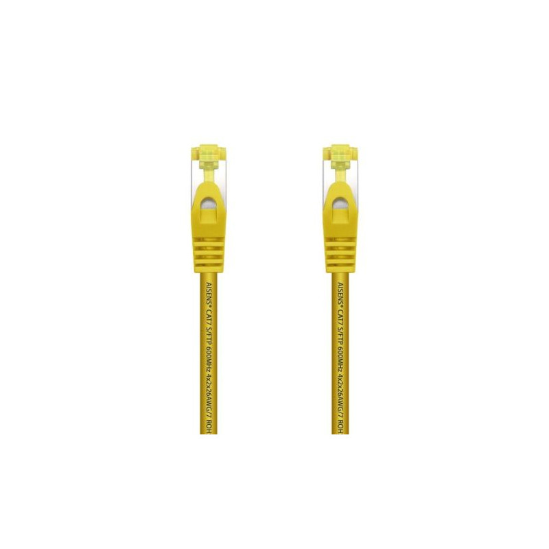 Cable de Red Latiguillo RJ45 LSZH Cat.7 SFTP - 0.25m · Amarillo