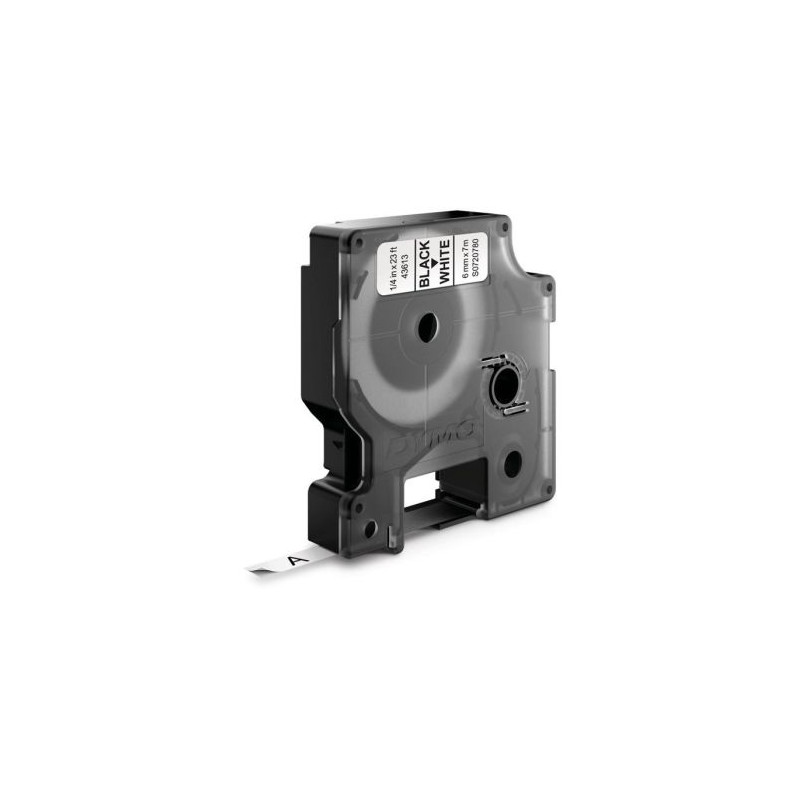 Cinta Original DYMO D1 Negro/Blanco 6mm x 7m - S0720780