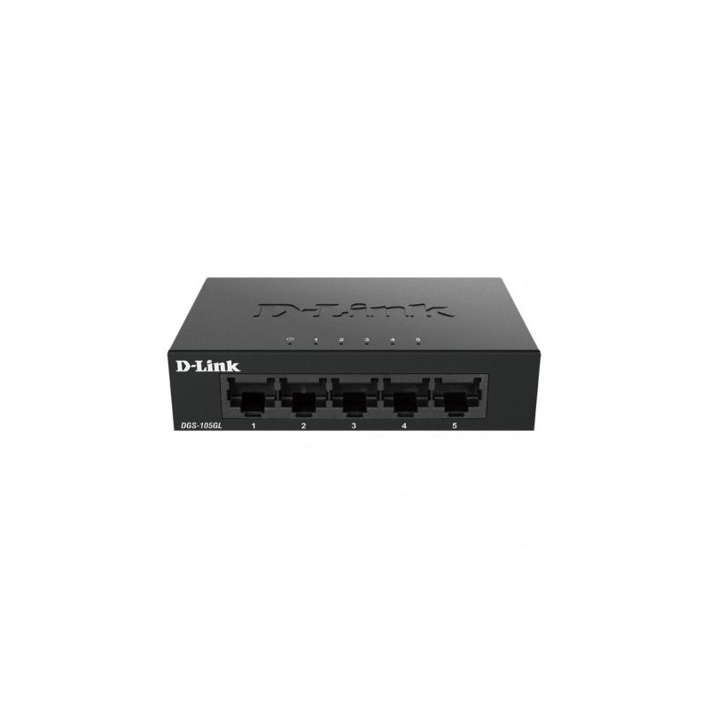 Switch de Red D-LINK DGS-105GL - 5 Puertos · RJ45 · 10/100/1000