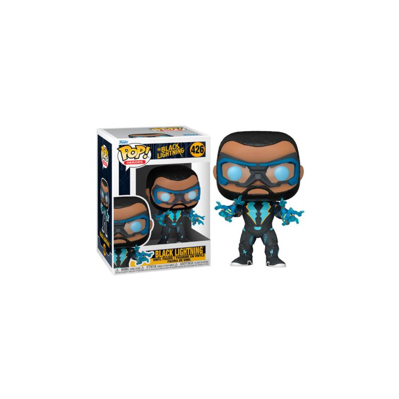 FUNKO POP DC Black Lightning con Rayos 426 - Black Lightning - 889698575898